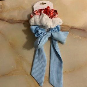 Nicole Miller Red, White and Blue Scrunchies